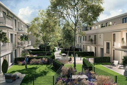 Elegante, lichterfüllte 3-Zimmer-Wohnung mit zwei Außenbereichen und Tageslicht-Bad 3 zimmer