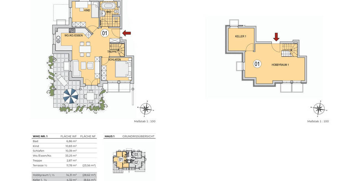 Etagenwohnung Olching - 4 Zimmer, 94 m&sup2;, 740.000&euro; | Angebot:25728487