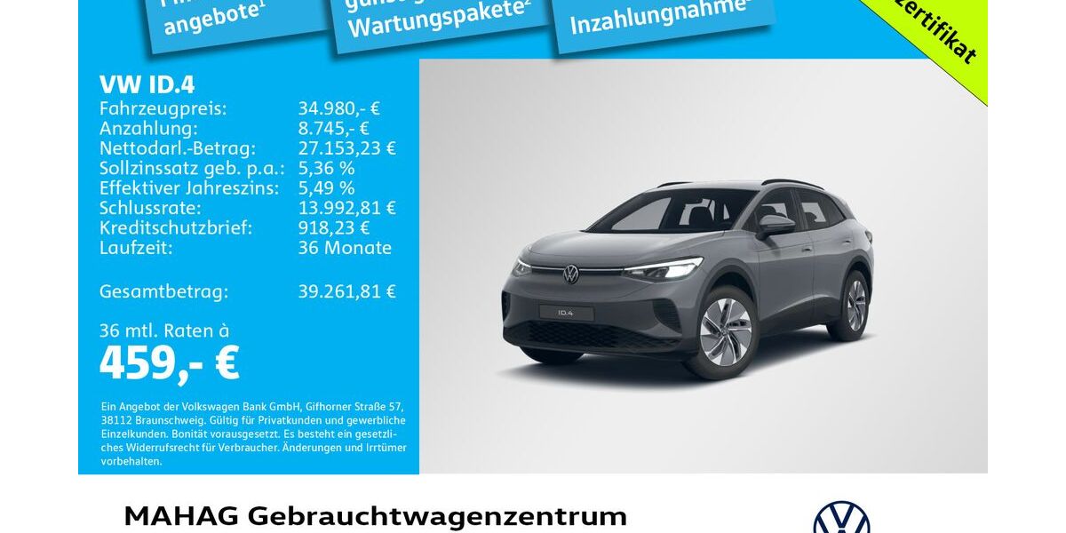 VW ID.4 26.523 km 34.980 &euro; München 80935