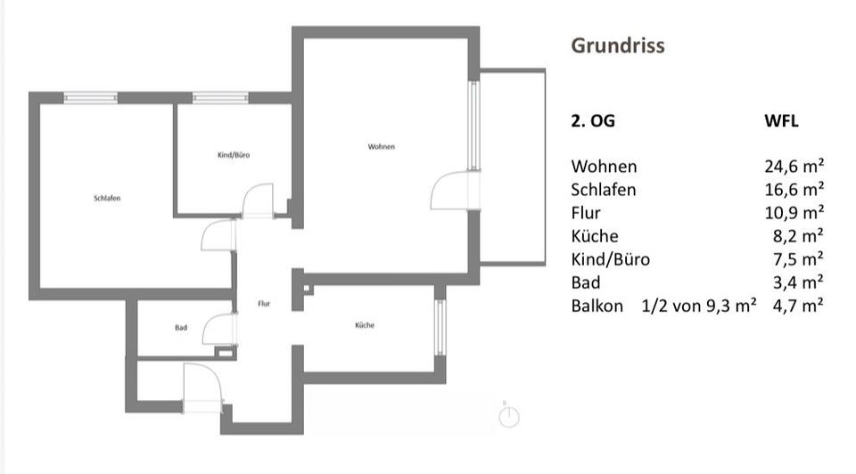Etagenwohnung München Thalkirchen-Obersendling-Forstenried-Fürstenried-S - 3 Zimmer, 76 m&sup2;, 579.000&euro; | Angebot:25881531