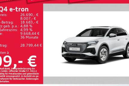 Audi Q4 e-tron 42.641 km 26.690 &euro; München 81825