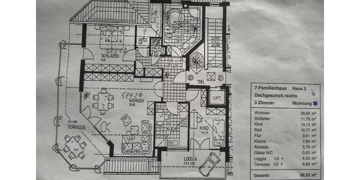 Olching 103qm Dachterrassenwohnung 3 zimmer