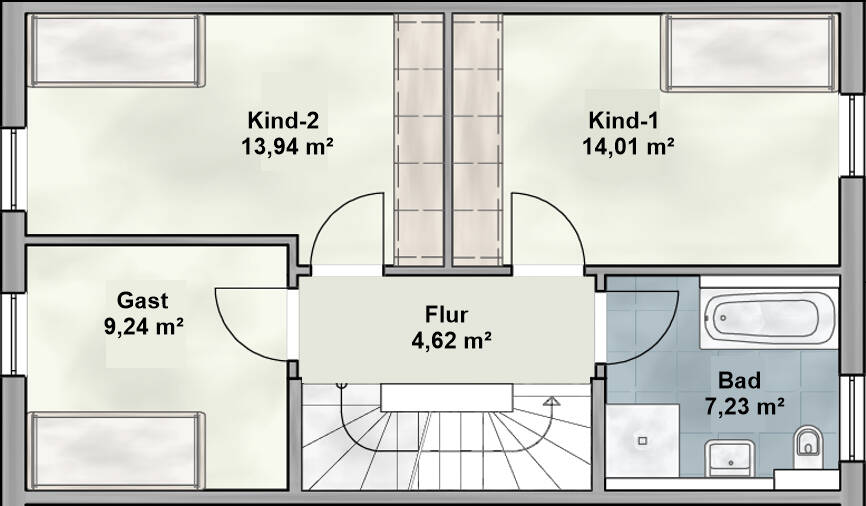 Reihenmittelhaus München Allach-Untermenzing - 6 Zimmer, 151 m&sup2;, 1.149.000&euro; | Angebot:26242280