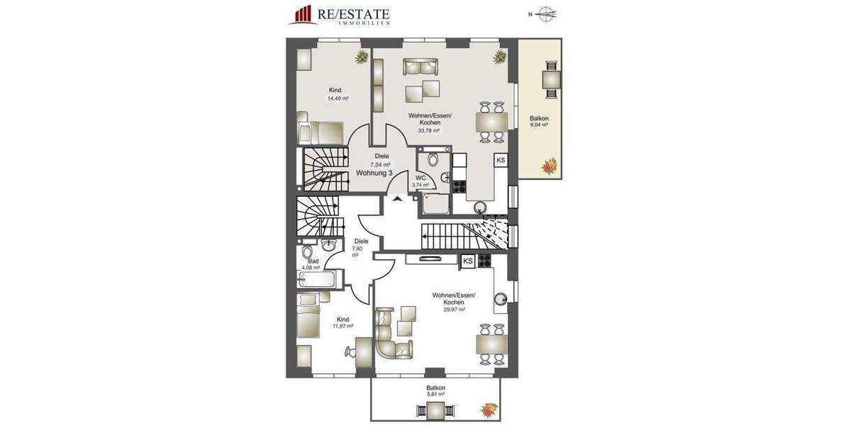 NEUBAU In Bestlage von Trudering entsteht ein modernes und extravagantes MFH mit 4 Wohneinheiten! 4 zimmer
