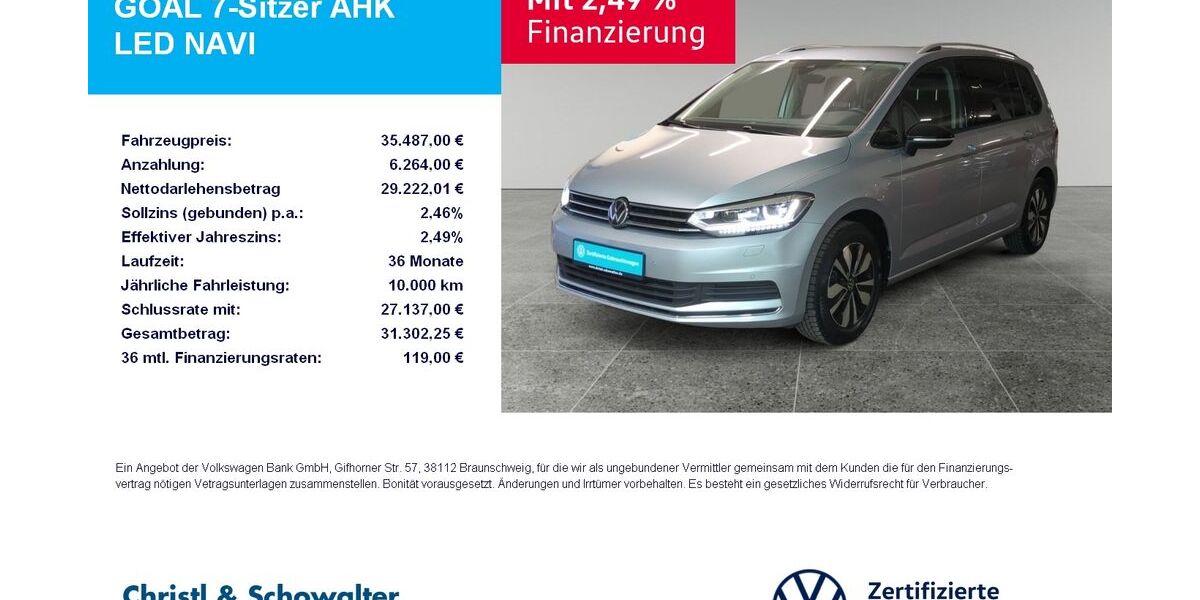 VW Touran 23.550 km 34.987 &euro; München 81476