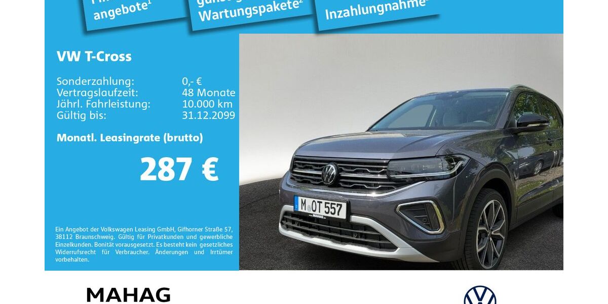VW T-Cross 7.429 km 25.270 € Ottobrunn 85521