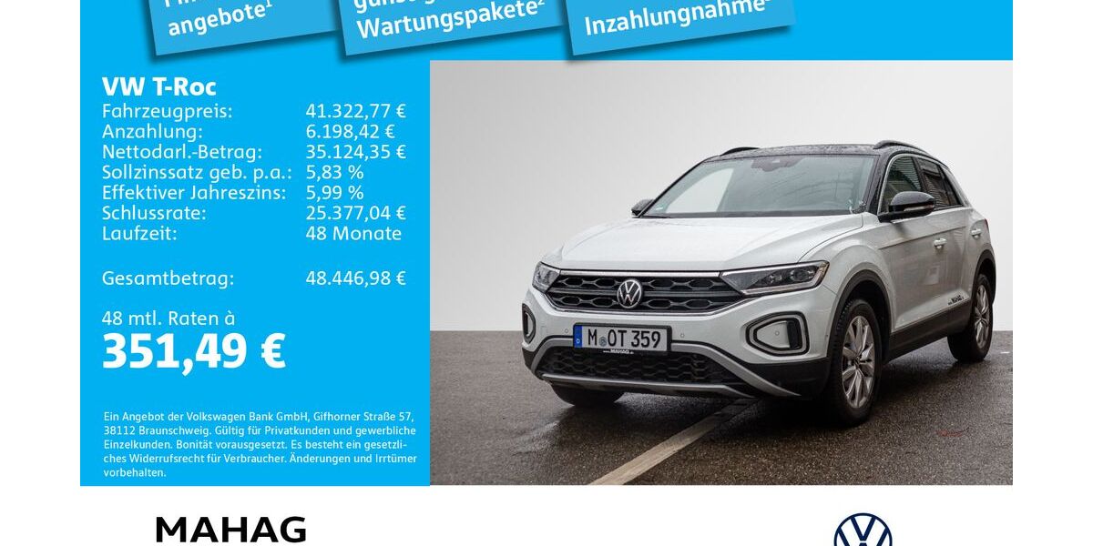 VW T-Roc 3.000 km 32.481 &euro; Ottobrunn 85521