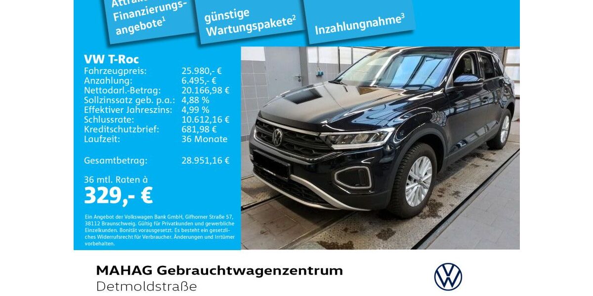 VW T-Roc 9.541 km 25.980 &euro; München 80935