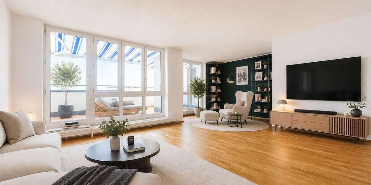 Freie Dachterrassen-Traum-Wohnung in Bogenhausen (Erbpacht) - Dachgeschoßwohnung München Bogenhausen | Angebot:27122731