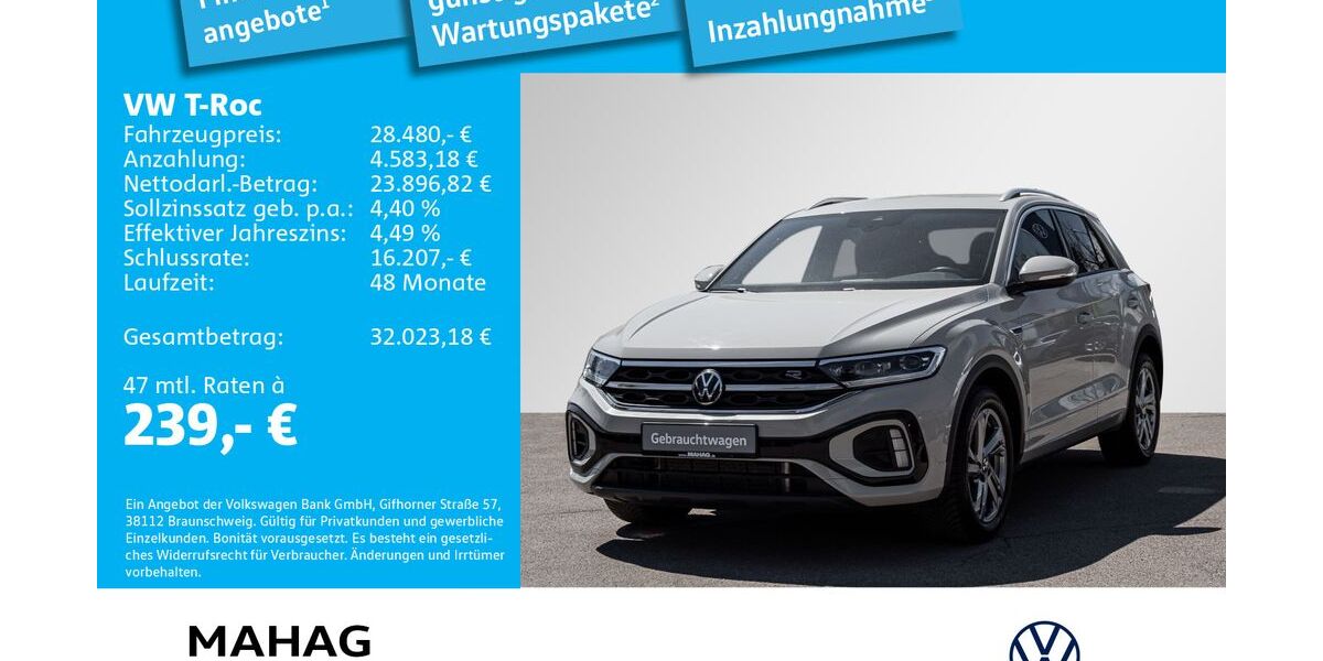 VW T-Roc 32.484 km 27.981 &euro; München 81825