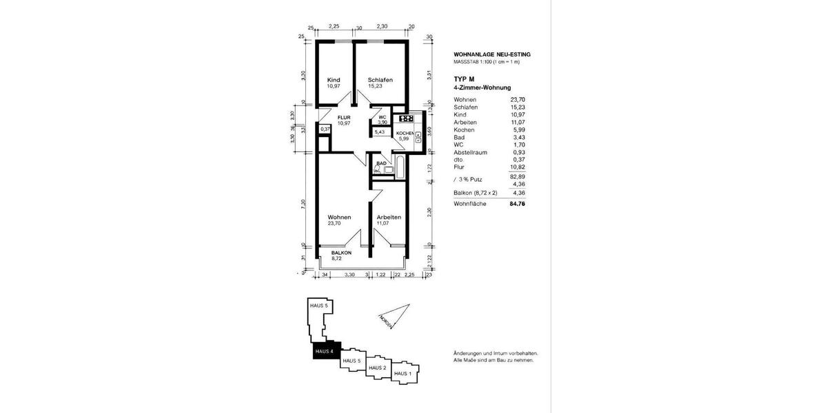 Etagenwohnung Olching - 4 Zimmer, 85 m&sup2;, 395.000&euro; | Angebot:26303112