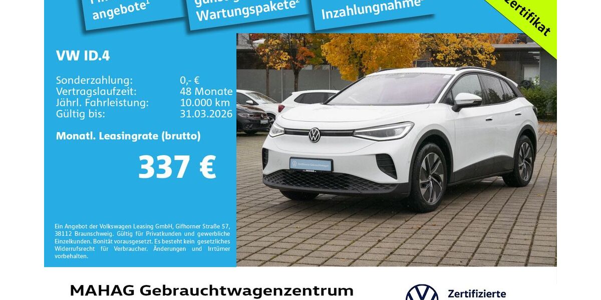 VW ID.4 10.607 km 32.496 &euro; München 80935