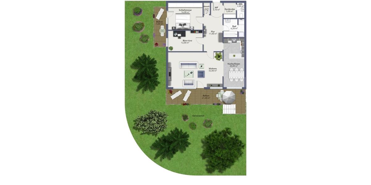 Erdgeschoßwohnung München Thalkirchen-Obersendling-Forstenried-Fürstenried-S - 3 Zimmer, 120 m&sup2;, 2.830&euro; | Angebot:25450963