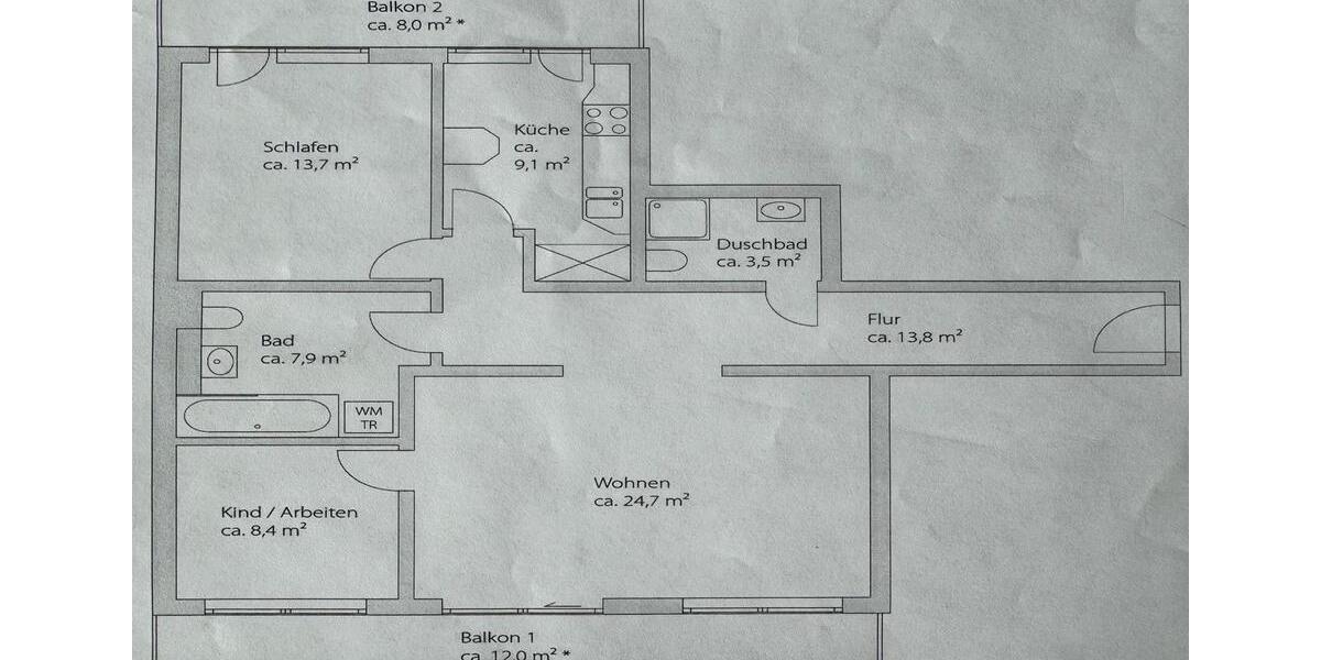 Etagenwohnung München Schwabing-West - 3 Zimmer, 100 m&sup2;, 1.375.000&euro; | Angebot:26169487
