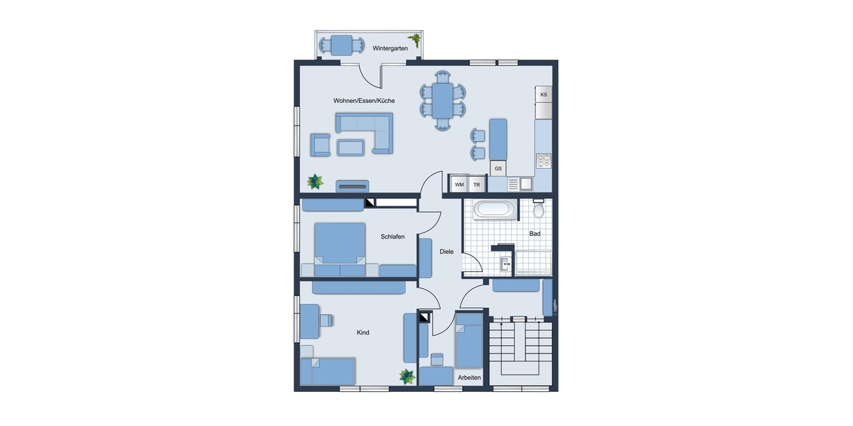 Sonnige 4-Zimmer-Etagenwohnung mit 96 m2 in ruhiger Lage - Etagenwohnung München Pasing-Obermenzing | Angebot:27698630