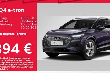 Audi Q4 e-tron 8.911 km 44.259 &euro; Eching 85386