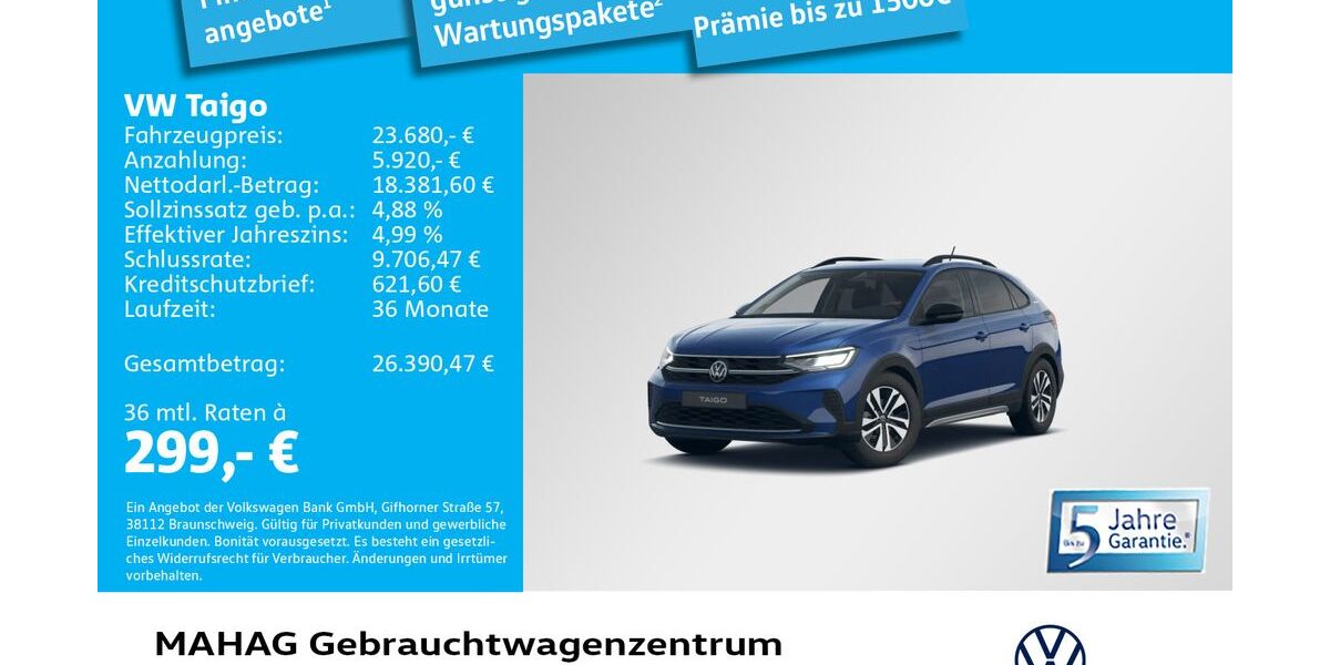 VW Taigo 7.107 km 20.954 &euro; München 80935