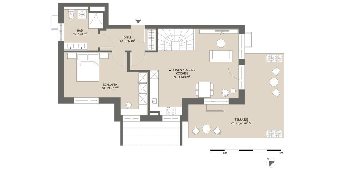 Etagenwohnung Vaterstetten Baldham - 3 Zimmer, 94 m&sup2;, 890.000&euro; | Angebot:26897676