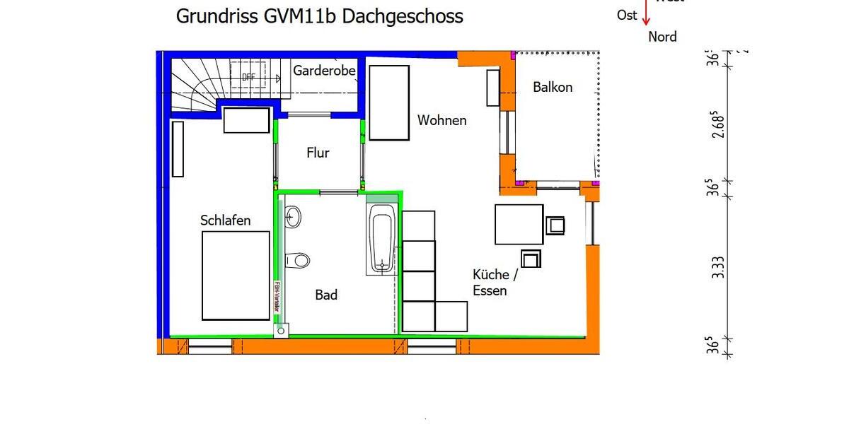 Etagenwohnung München Am Hart - 2 Zimmer, 64 m&sup2;, 1.300&euro; | Angebot:26238587