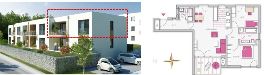 Provisionsfrei* Exklusive 3-Zimmer-Wohnung in Karlsfeld, direkt vom Eigentümer - Einfamilienhaus Karlsfeld | Angebot:27312455