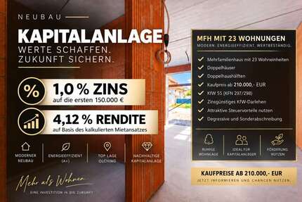 Wohnung Olching - 1 Zimmer, 22 m&sup2;, 210.000&euro; | Angebot:27428820