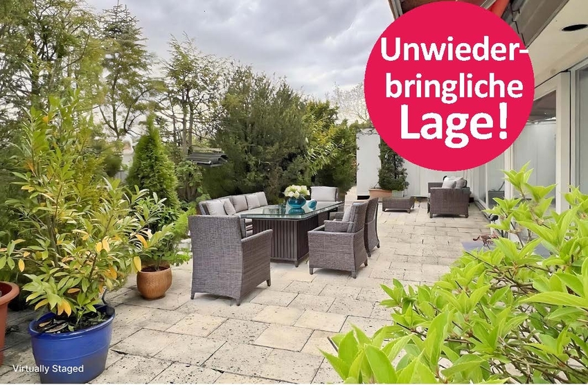 Terrassenjuwel mit Freiraum über den Dächern