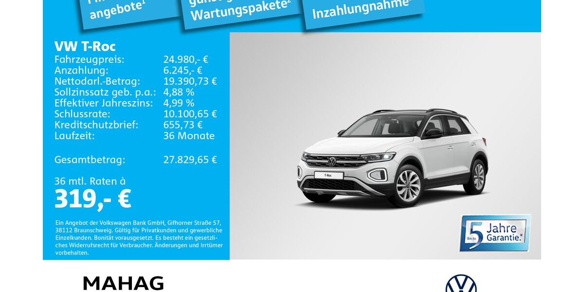 VW T-Roc 41.813 km 24.482 &euro; Ottobrunn 85521