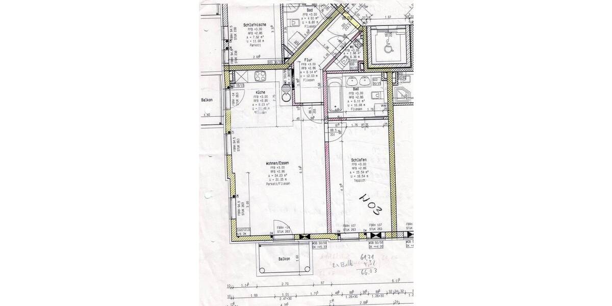 Etagenwohnung Baldham-Vaterstetten Baldham - 2 Zimmer, 66 m&sup2;, 495.000&euro; | Angebot:26055404