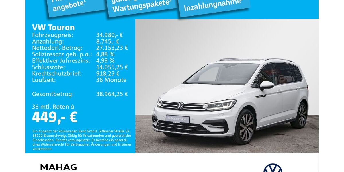 VW Touran 35.883 km 33.294 &euro; Dachau 85221