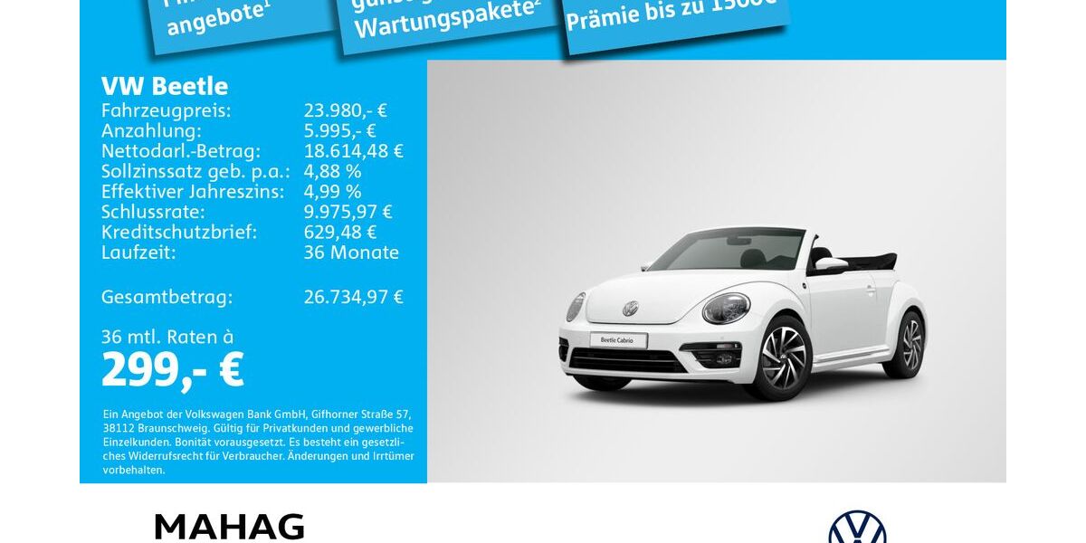 VW Beetle 28.923 km 23.980 &euro; Ottobrunn 85521