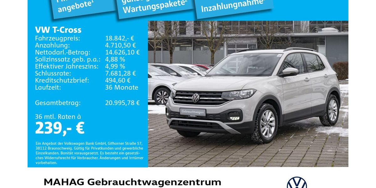 VW T-Cross 27.592 km 17.984 &euro; München 80935