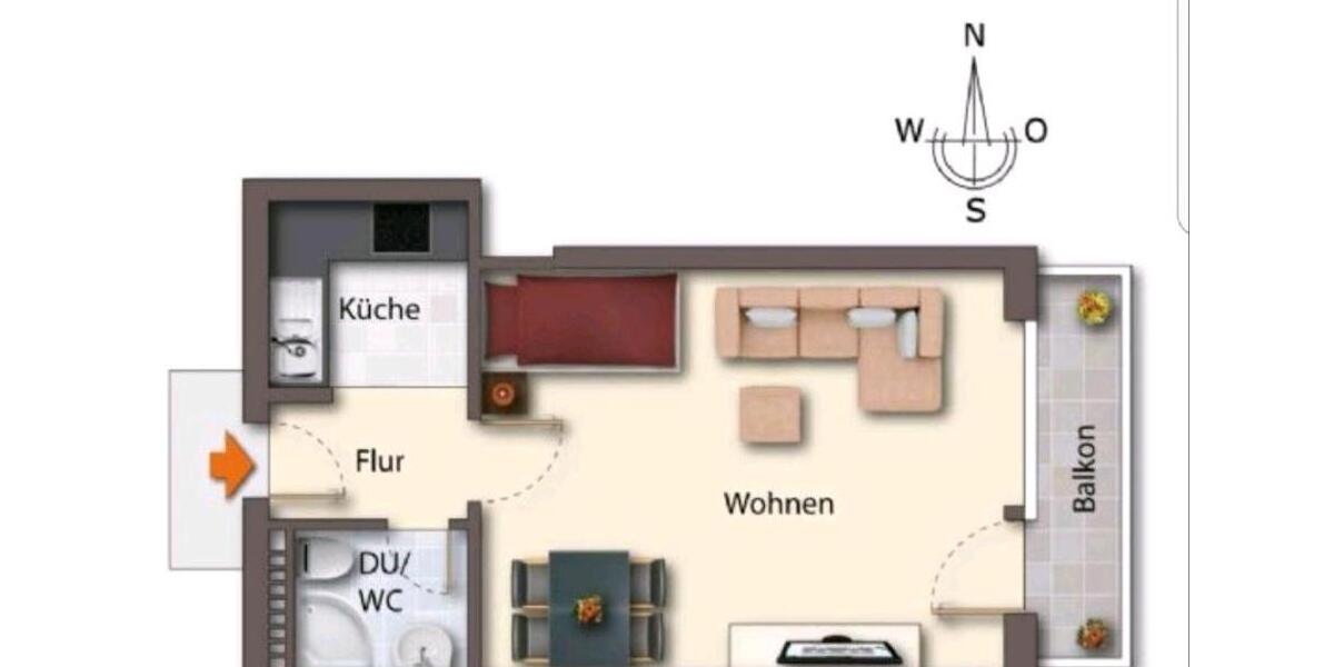 Etagenwohnung München Thalkirchen-Obersendling-Forstenried-Fürstenried-S - 1 Zimmer, 34 m&sup2;, 305.000&euro; | Angebot:26823821