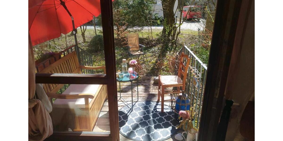 Wohnung mit Garten für 1 Person mit Hund 1 zimmer