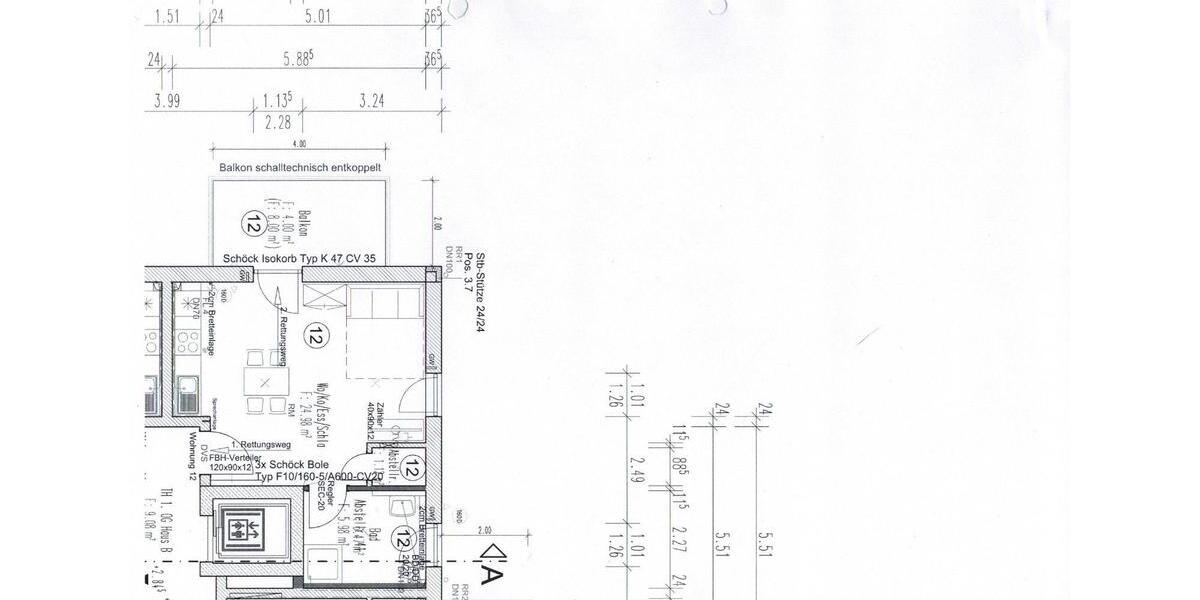 Etagenwohnung Eching - 1 Zimmer, 35 m&sup2;, 710&euro; | Angebot:26408495
