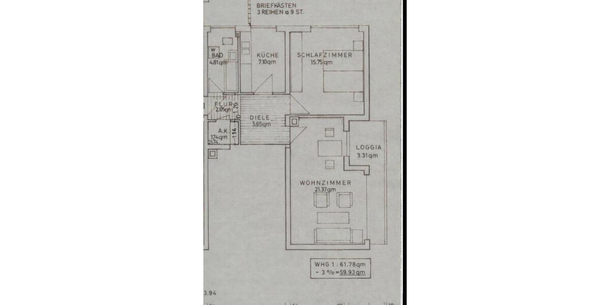 Etagenwohnung München Bogenhausen - 2 Zimmer, 60 m&sup2;, 475.000&euro; | Angebot:25942090