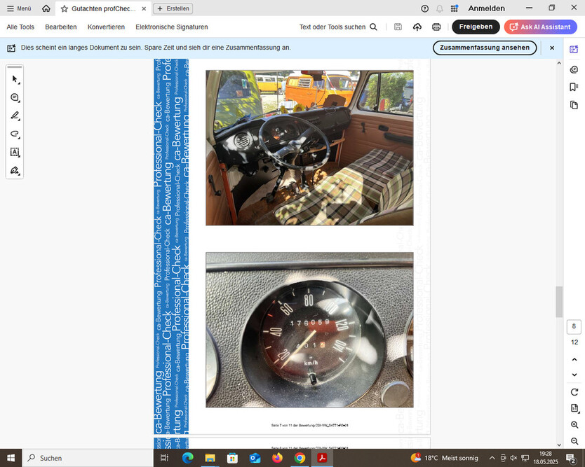 VW T2 Westfalia Berlin 177.329 km 44.500 € Dachau 85221