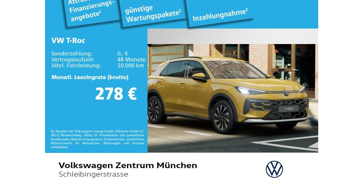VW T-Roc 5.000 km 26.981 &euro; München 81669