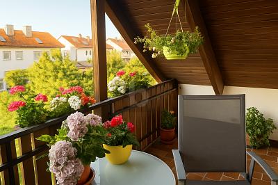 IDYLLISCH UND GEPFLEGT MIT TRAUMHAFTEM BALKON 3.5 zimmer