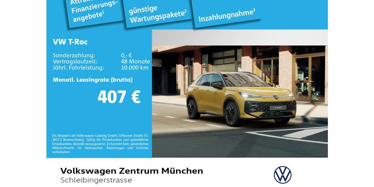 VW T-Roc 8.000 km 36.891 &euro; München 81669