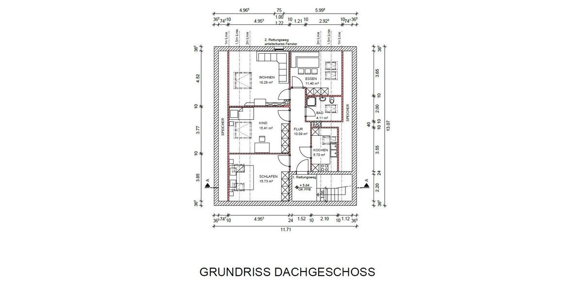 Dachgeschoßwohnung München Allach-Untermenzing - 4 Zimmer, 81 m&sup2;, 1.500&euro; | Angebot:26447552