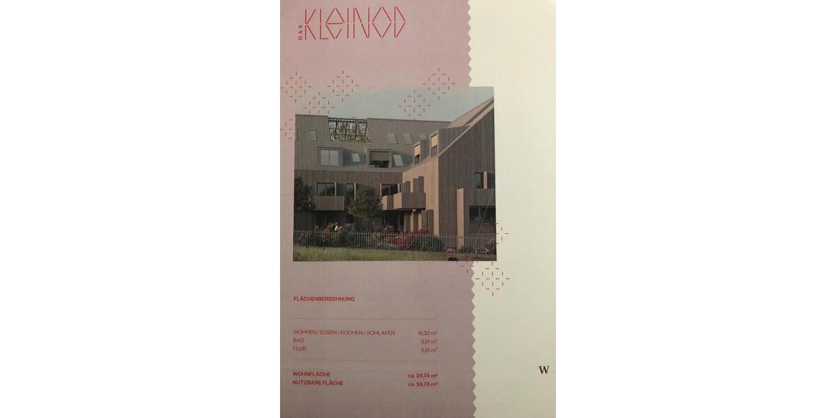 Erdgeschoßwohnung München Messestadt Riem - 1 Zimmer, 25 m&sup2;, 1.250&euro; | Angebot:26253663