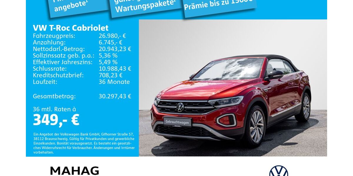 VW T-Roc 18.203 km 26.980 &euro; München 81825