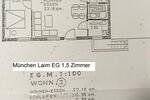 bezugsfrei! 1,5 Zi EG München Laim gut geschnitten + Einbauküche 1.5 zimmer