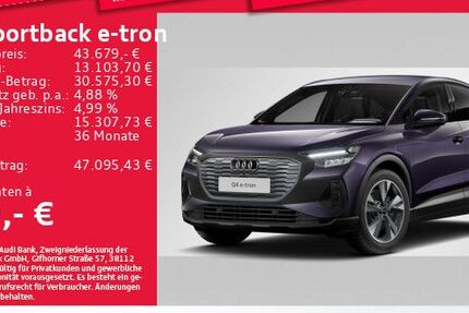 Audi Q4 e-tron 5.925 km 43.679 &euro; Eching 85386