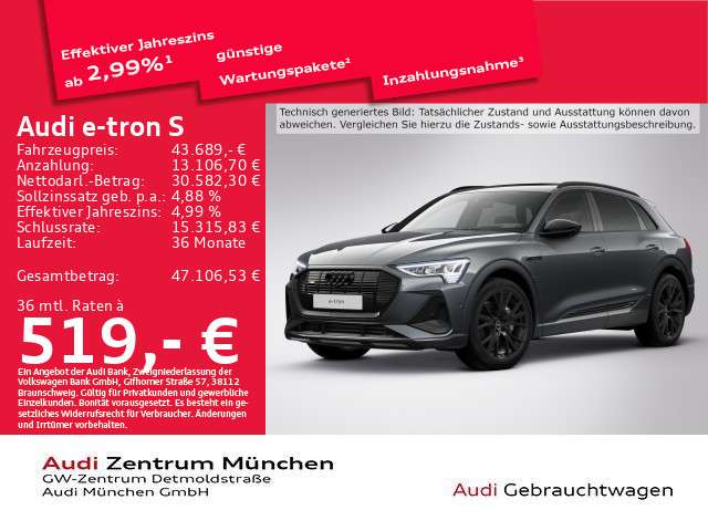 Audi e-tron 37.923 km 43.689 € München 80935