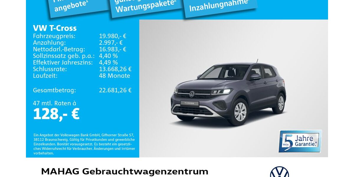 VW T-Cross 10.402 km 19.980 &euro; München 80935