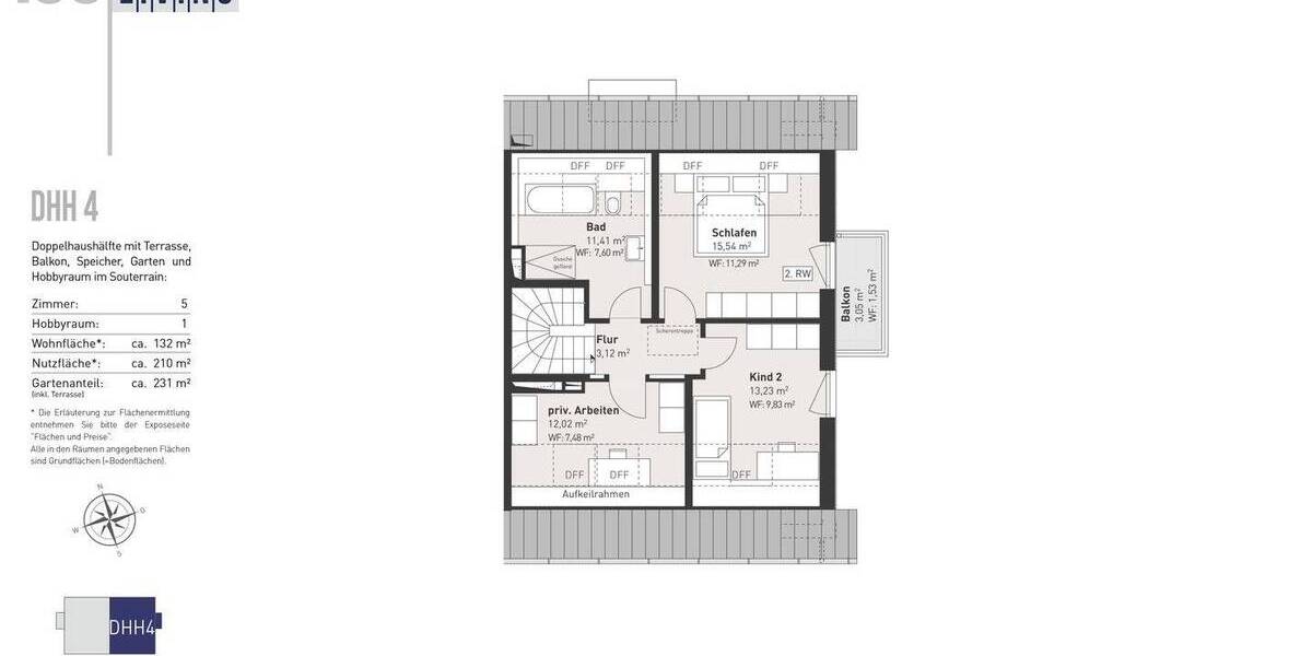 Familiengerechte Doppelhaushälfte mit Souterrain-Bereich, Speicher und großem Garten 5 zimmer