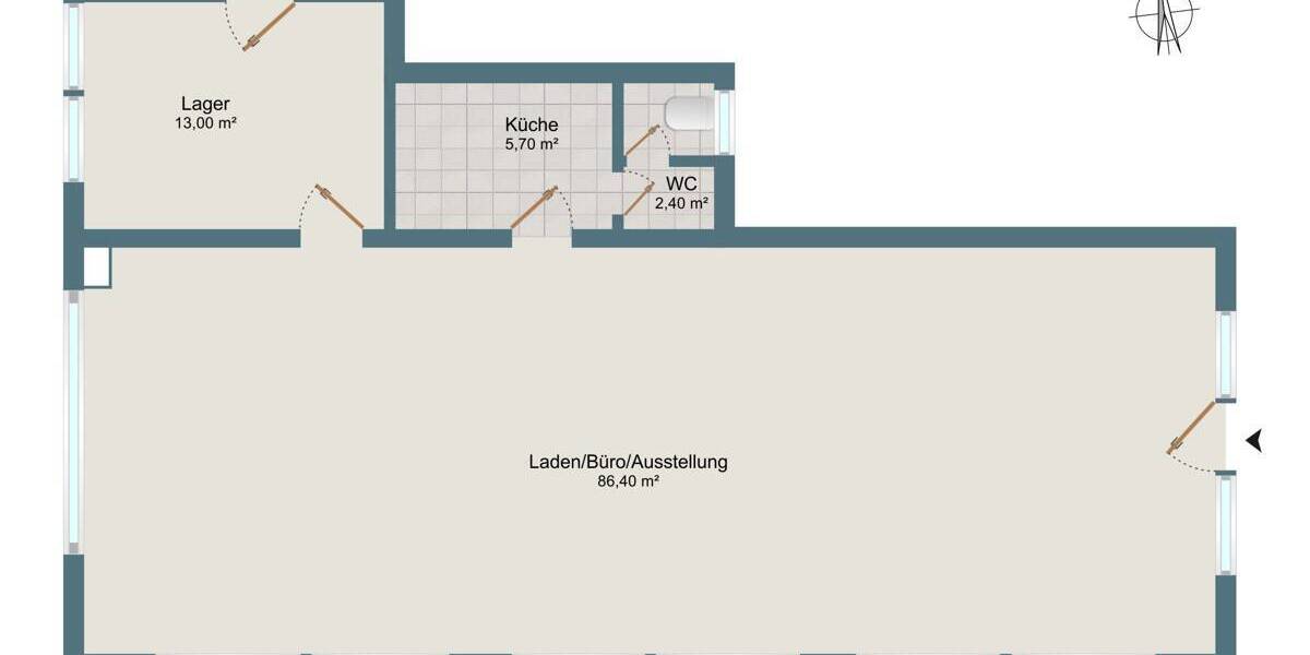 Gewerbeobjekt München Laim - 2 Zimmer, 518.000&euro; | Angebot:25701161