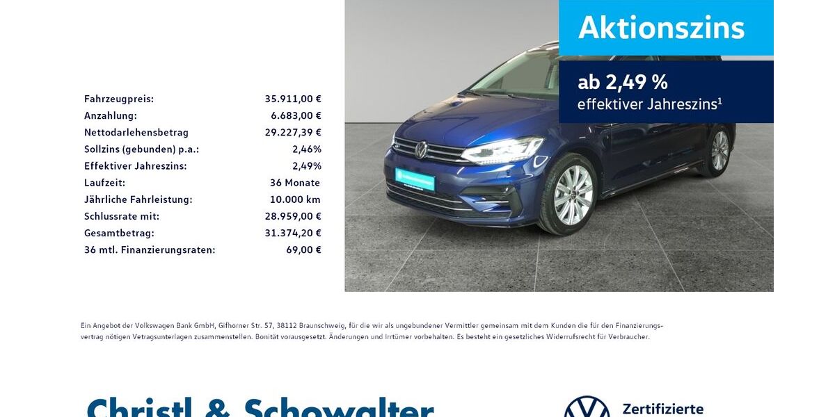 VW Touran 20.850 km 35.911 &euro; München 81476