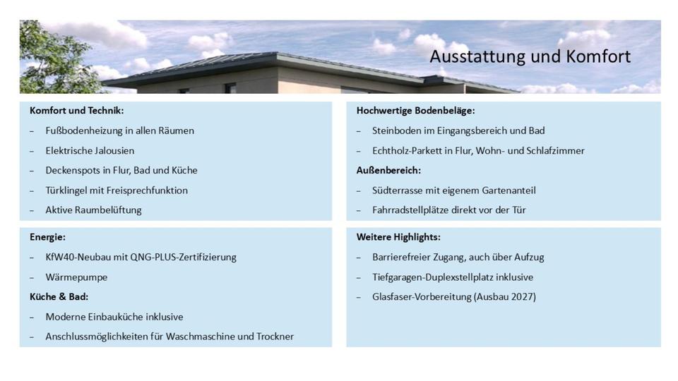 2-Zimmer-Neubauwohnung mit TG in Vaterstetten und S-Bahn ums Eck 2 zimmer